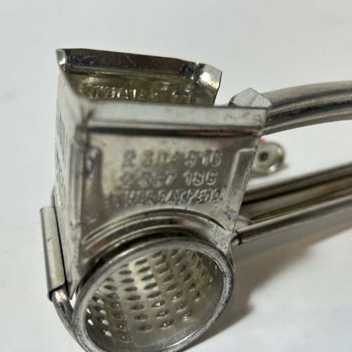 Antique Mouli Grater with Red Wooden Handle like new