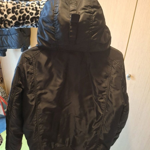 Emerson jacket used, black, missing buttons on pockets