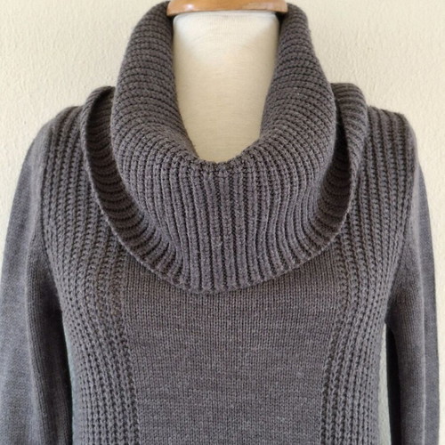 Knitted dress Divided by H&M L like new, gray