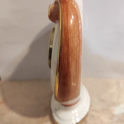 Ceramic clock with battery like new, analog table clock