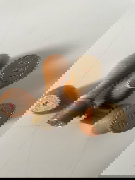 Σφραγίδες μεταλικες 4 τεμάχια