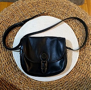 Longchamp Vintage Crossbody Leather Τσάντα - Χιαστί - Μαύρο χρώμα