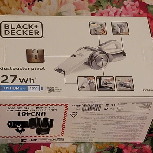 Black+Decker Dustbuster Pivot 18V rechargeable vacuum
