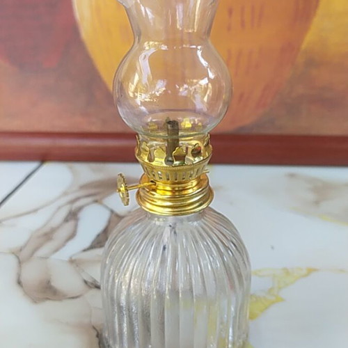 Glass oil lamp decorative