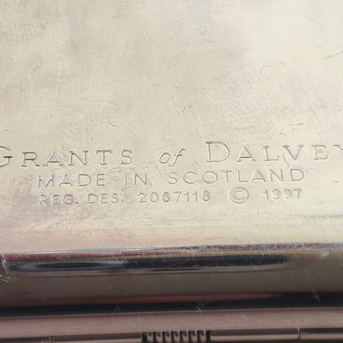 Dalvey Business Card Case used, stainless steel with gold detail