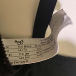 Sloggi cotton bras like new, black and white, size EU 75D