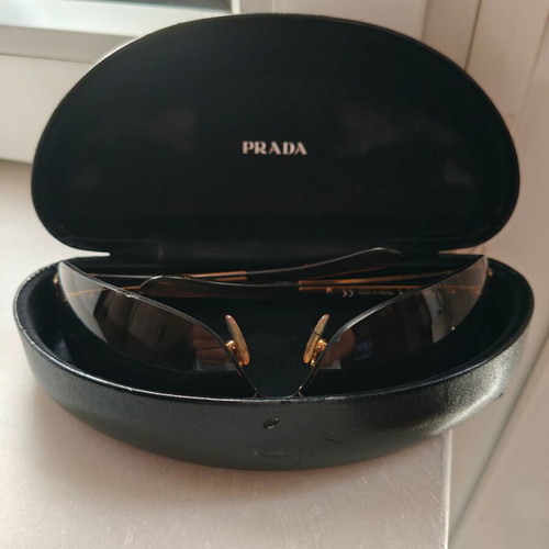 Prada SPR54G Shield sunglasses vintage with case