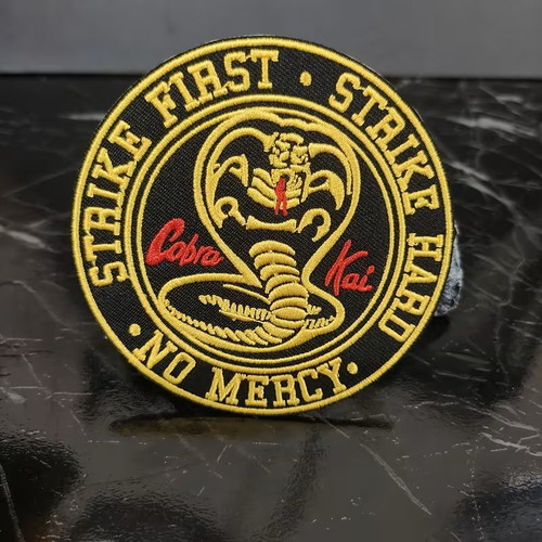 Cobra Kai Embroidered Patch thermo-adhesive, new