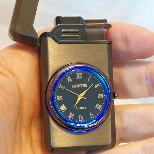 Gas Lighter with Clock New