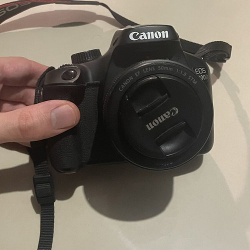 Canon EOS 4000D camera with Canon EF 50mm f/1.8 lens used