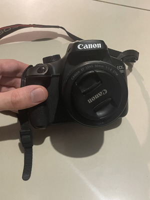 Canon EOS 4000D camera with Canon EF 50mm f/1.8 lens used