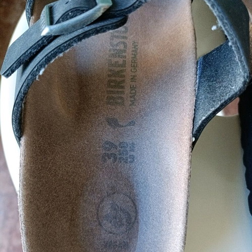 Birkenstock sandals used, size 39, black