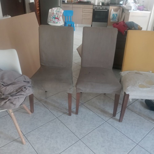 IKEA dining chairs set of 4 with covers