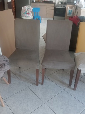 IKEA dining chairs set of 4 with covers