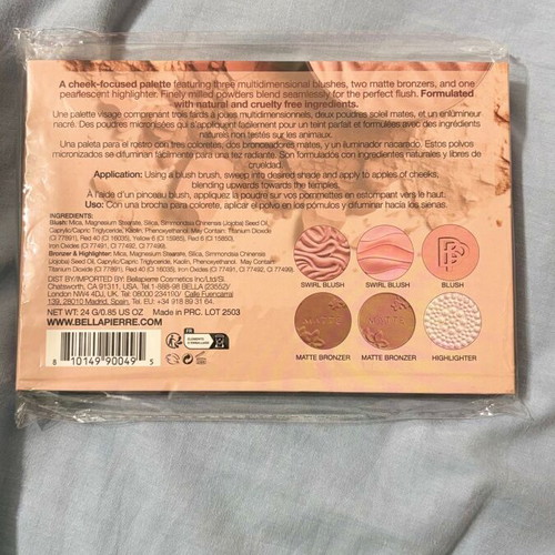Bellapierre Get Cheeky Palette new highlighter bronzer blush