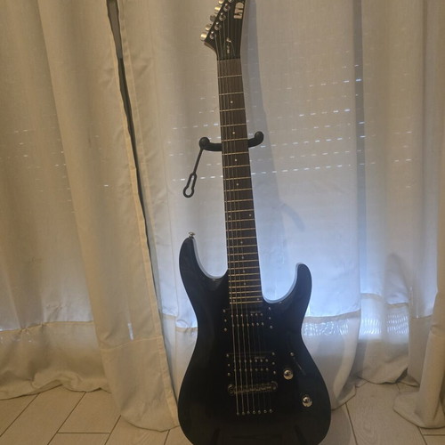 LTD MH-17 7-string electric guitar black, like new