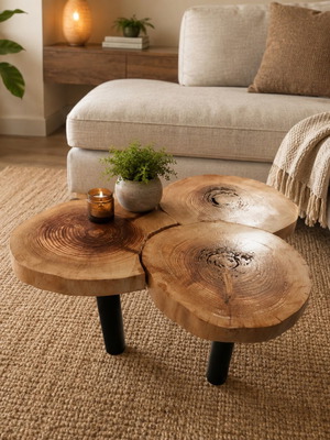 Coffee table new, solid wood