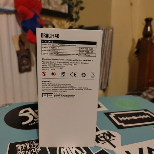 VooPoo Drag H40 electronic cigarette used