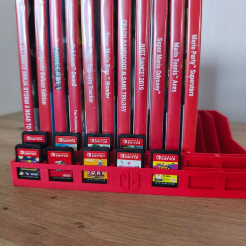 Nintendo Switch organization stand new, 3d printed red