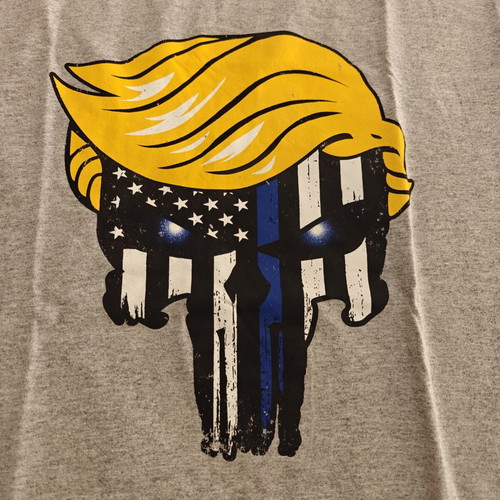 Trump the Punisher T-shirt new, size L
