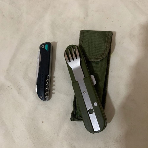 Quechua multitool and camping spork like new