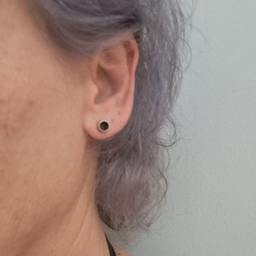 Handmade silver stud earrings 925, set of 3, geometry design, like new