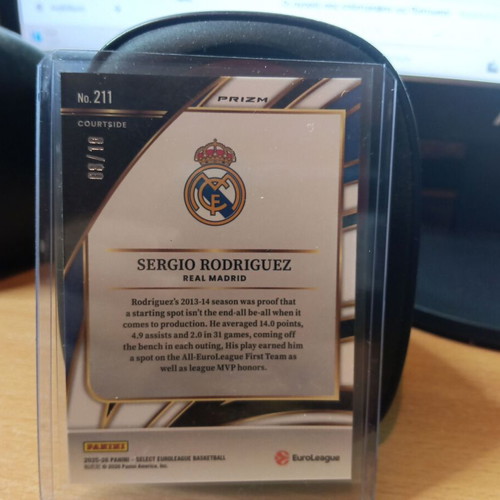 Sergio Rodriguez Panini Select EuroLeague 08/10 Gold Pulsar card like new
