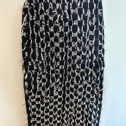 Denim skirt Mallory The Label new, size small with slit and pockets