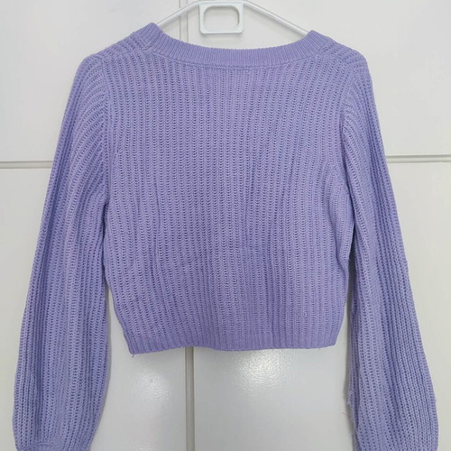 Knitted lilac cardigan size S like new