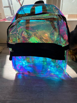 Iridescent backpack like new