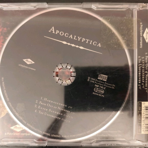 Apocalyptica Harmageddon single used