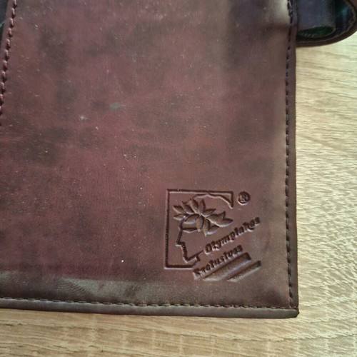 Vintage leather agenda Olympiakos like new