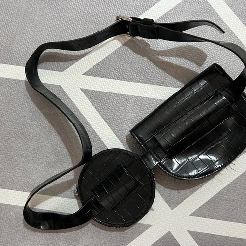 Urban Classics faux leather banana waist bag new