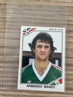 Armamdo Manzo Mexico Panini World Cup 1986 sticker used authentic