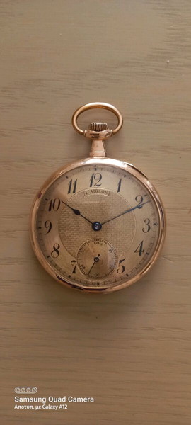 ρολόι τσεπης 18k 1910