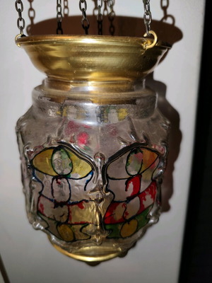 Hanging lamp new with mechanism and fusing glass