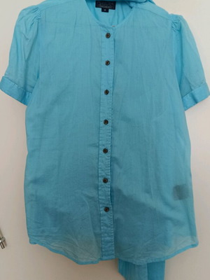 Polo Jeans cotton shirt like new, turquoise