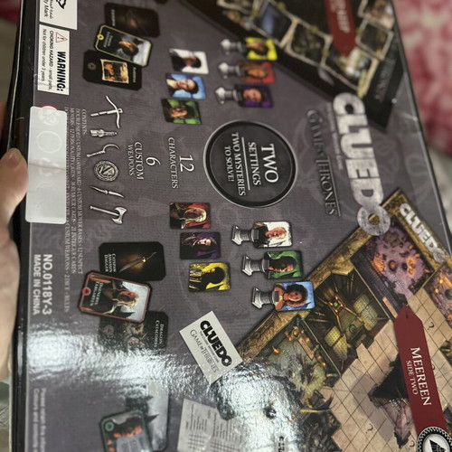 Cluedo Game of Thrones Complete Mystery Board Game like new