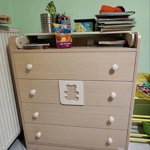 Casa Baby nursery set like new with crib, wardrobe, and changing drawer