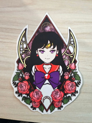 Sailor Mars handmade sticker made to order