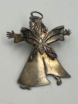 Neiman Emilia Castillo Butterfly Guardian Angel Figural Clip Brooch used