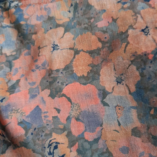 Velvet fabric new 1.15×3.40 thin printed