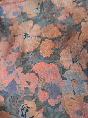 Velvet fabric new 1.15×3.40 thin printed