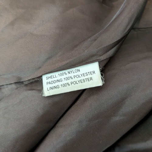 Brown jacket with fur collar Lucifair like new, size XL
