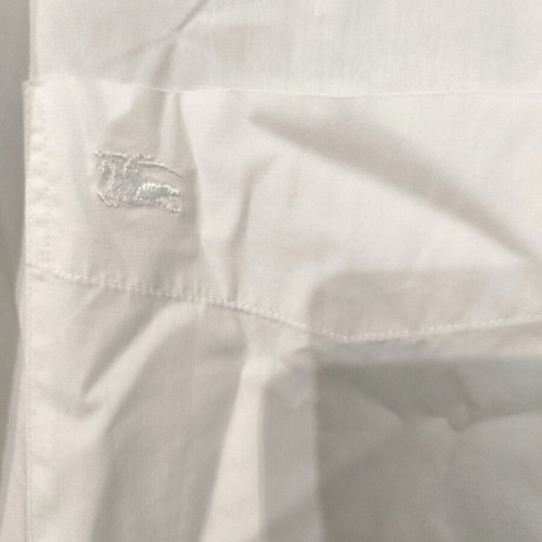Burberry short sleeve shirt size 39 like new, white cotton