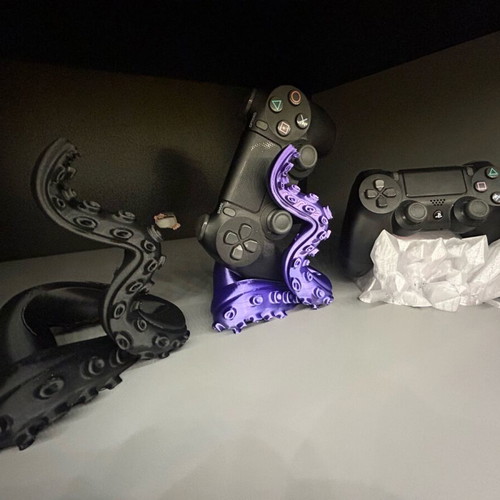 Gaming Controller Stand Octopus Design 3D Printed New with NFC
