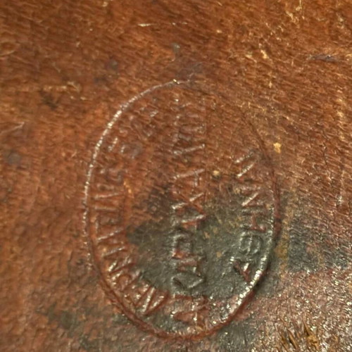 Leather gun case used leg of mutton type handmade