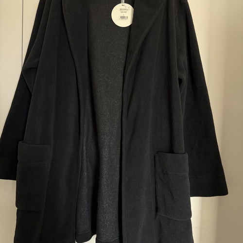 Vivis Black Belted Short Coat New with Tags Size L