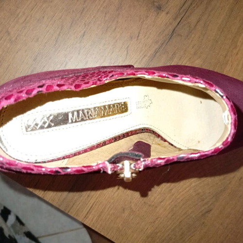 Mariamare heels new, size 36, 7.5 cm heel, burgundy