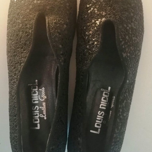Louis Nicol women's black low heel shoes used, size 37